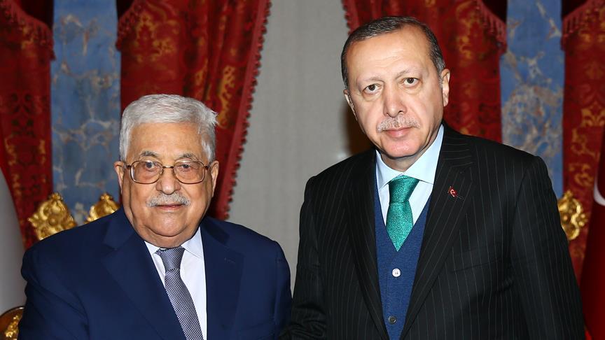 Cumhurbaşkanı Erdoğan ile Filistin Devlet Başkanı Abbas görüştü