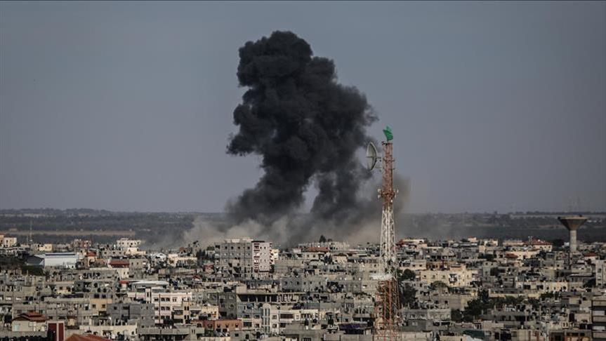 حمله هوایی جنگنده های اسرائیل به غزه