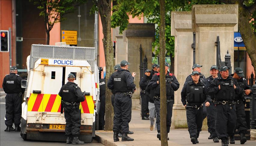 Far-right Britain First's leader arrested in Belfast