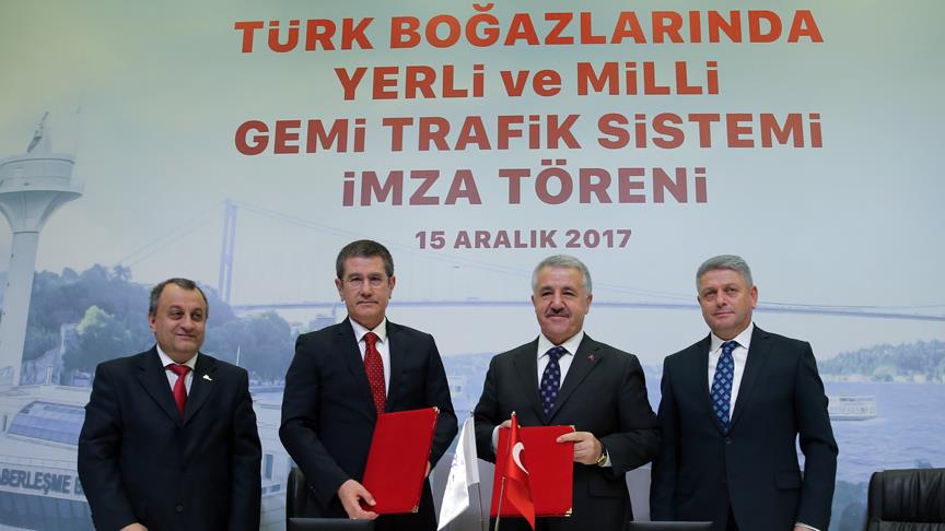 Türk boğazlarında yerli ve milli gemi trafik sisteminde imzalar atıldı