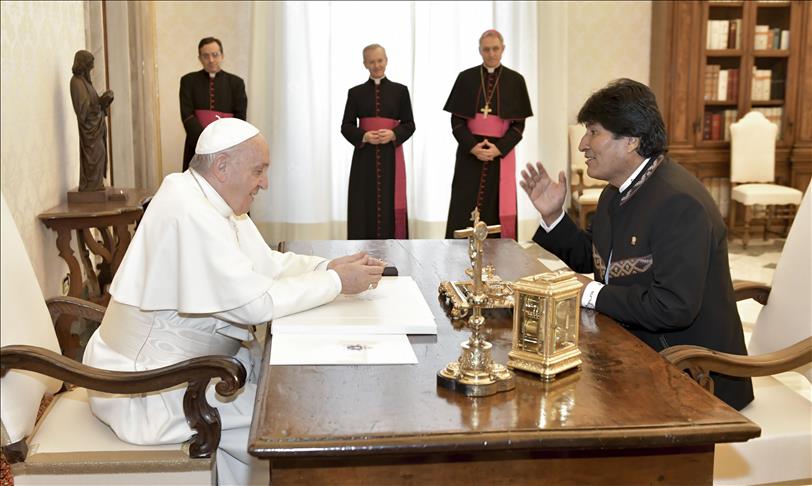 Evo Morales le agradece al papa su apoyo a demanda marítima de Bolivia