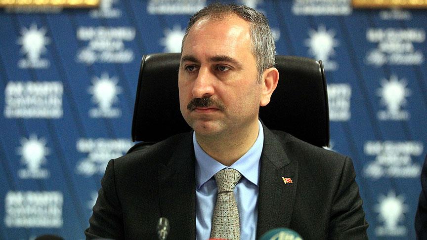 Adalet Bakanı Gül: Derhal bu kurguya son verilmesi talebinde bulunduk