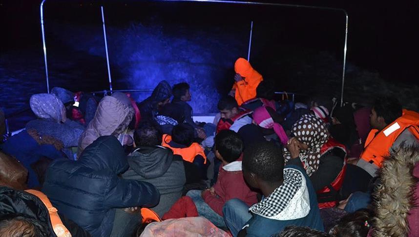 Dozens of migrants held in northwestern Turkey