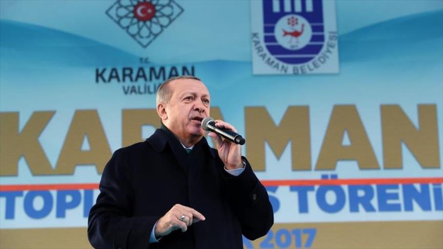 أردوغان: تركيا تتخذ خطوات لإجهاض مؤامرة إعادة تشكيل المنطقة