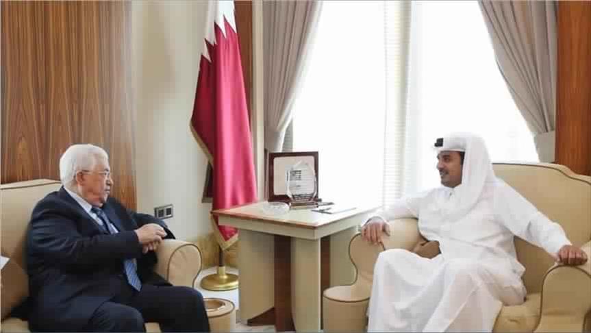 أمير قطر وعباس يبحثان إجراءات التصدي لقرار ترامب بشأن القدس 