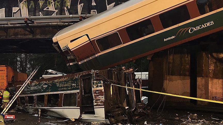 Derailed US train was going three times speed limit