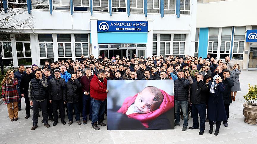 AA çalışanlarından Doğu Guta'nın simgesi Kerim bebeğe destek