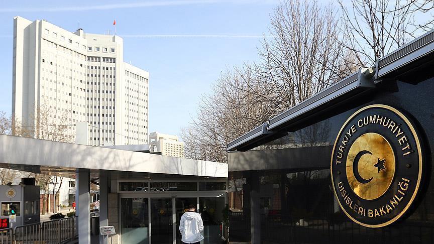  BAE'nin Ankara Büyükelçiliği Maslahatgüzarı Dışişlerine çağrıldı