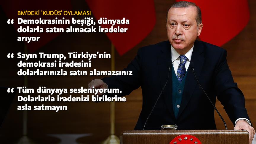 Cumhurbaşkanı Erdoğan: Dünya, Amerika'ya çok güzel bir ders verir diye beklentim var