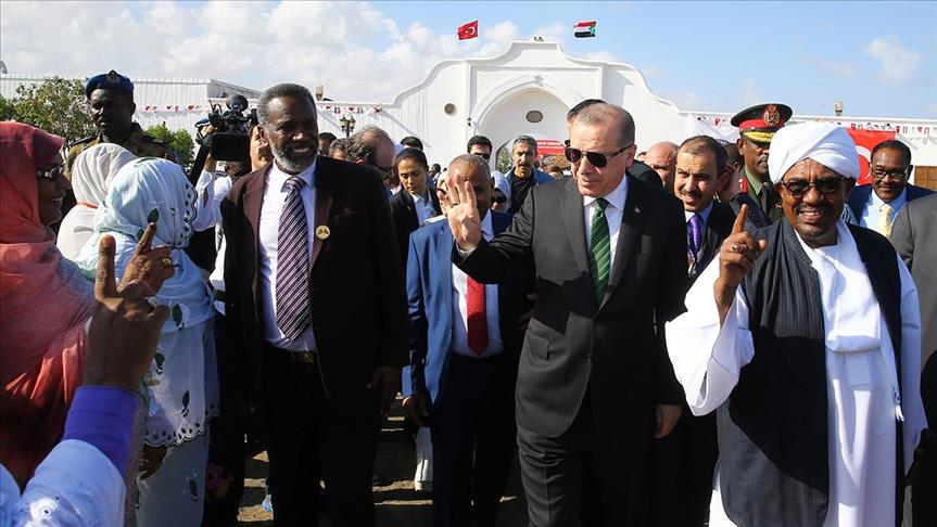 Erdogan visits Ottoman sites on Sudanese island