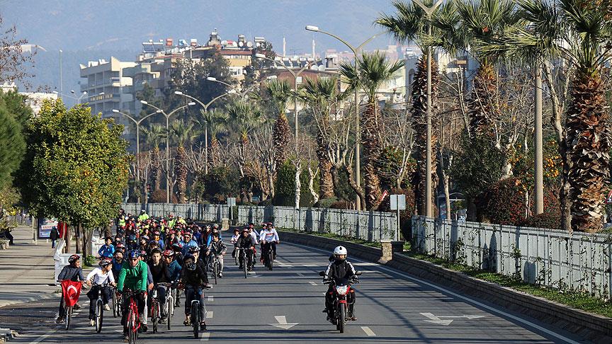 Öğrenciler Kudüs için pedal çevirdi