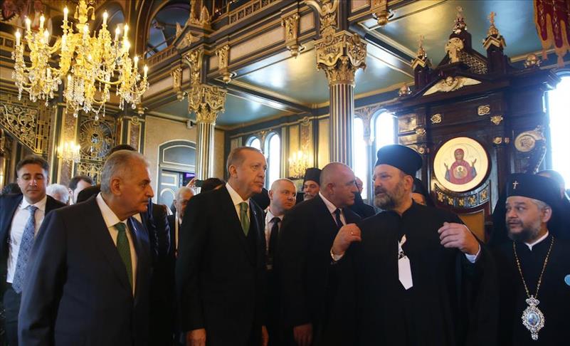 Erdogan bawa pesan penting saat pembukaan Gereja Ortodoks di Istanbul