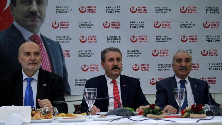 BBP Genel Başkanı Destici'den Bahçeli'nin açıklamasına destek