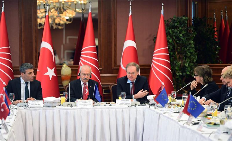 Turkey's main opposition leader meets EU envoys