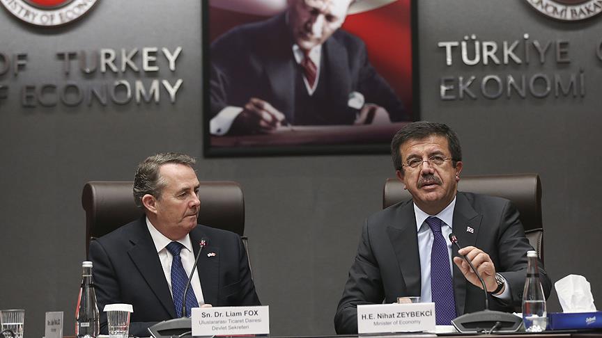 Bakan Zeybekci, İngiliz Bakan Fox'la görüştü