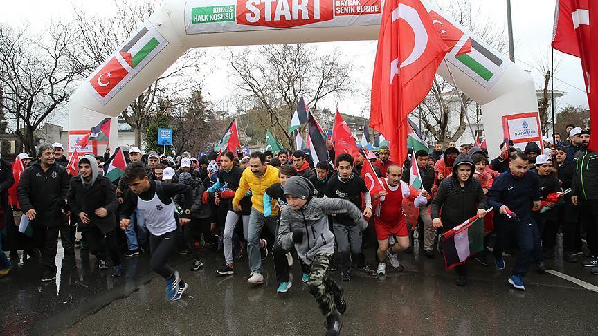 Jerusalem awareness run held in Istanbul