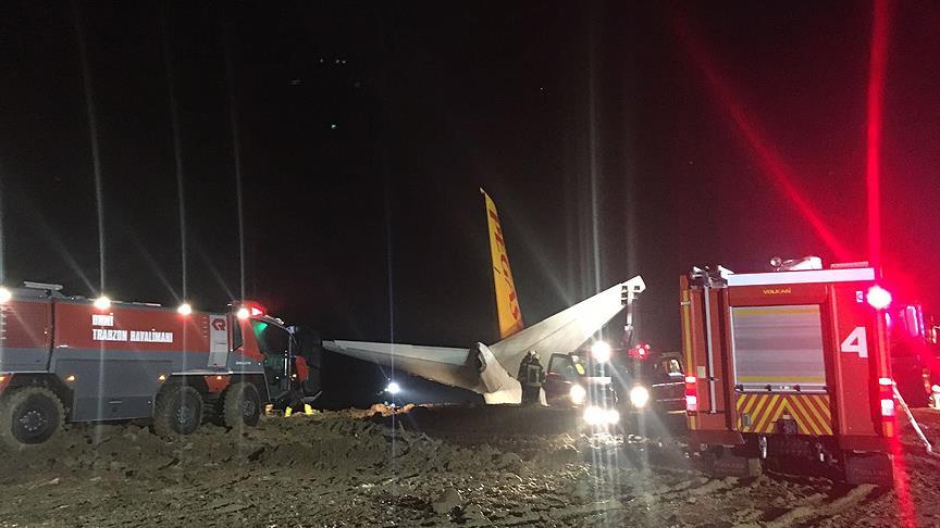 Trabzon Havalimanı'na inen uçak pistten çıktı