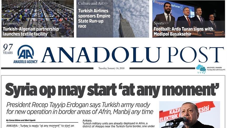 See top news with Anadolu Post