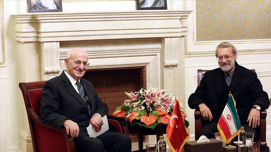 Turkish parliament speaker meets Iranian counterpart