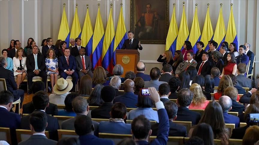 Los magistrados de la paz se posesionan en Colombia