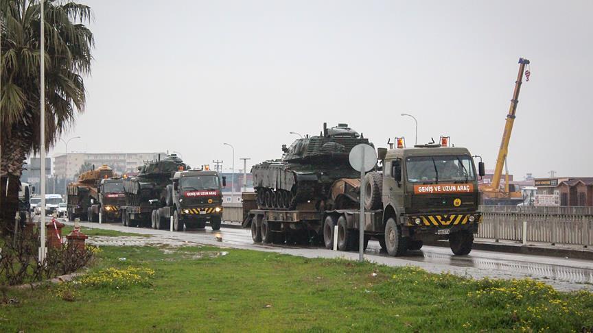 تعزيزات عسكرية تركية إلى الحدود مع سوريا 