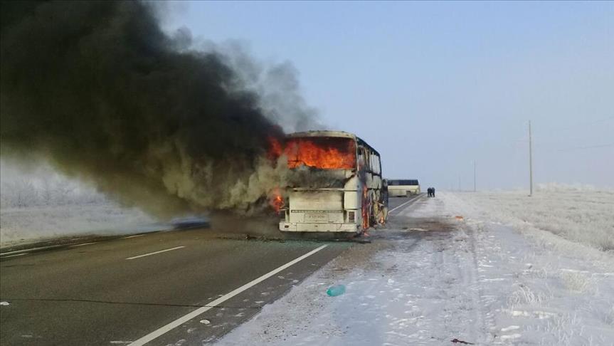 Kazakhstan: 52 morts dans l'incendie d'un bus  