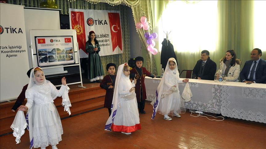 Turkish agency renovates school in Kyrgyzstan