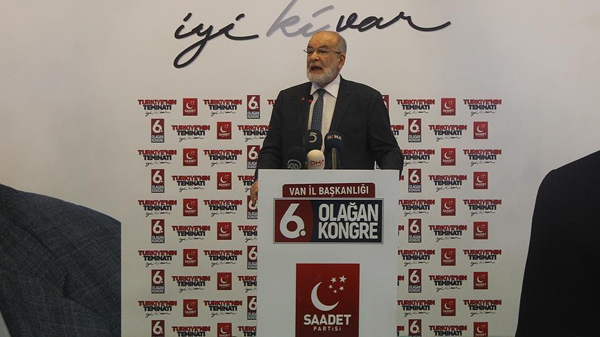 Saadet Partisi Genel Başkanı Karamollaoğlu: Ümit ediyorum ki barış tesis edilerek geriye çekilinir