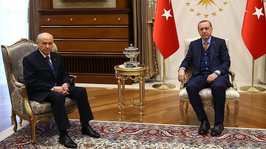 Erdogan discusses Afrin operation with MHP leader 