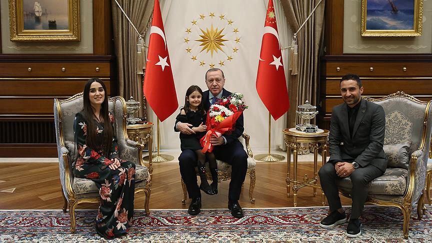 Cumhurbaşkanı Erdoğan 4 yaşındaki Irmak'ı kabul etti