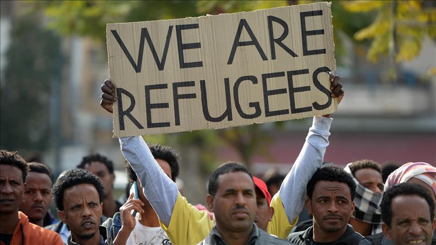 Solicitantes de asilo africanos protestan contra plan de deportación de Israel