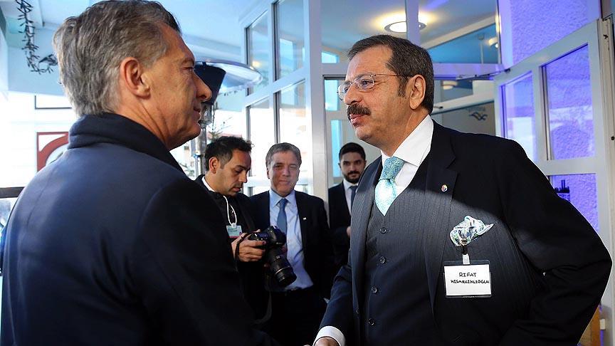 Hisarcıklıoğlu Arjantin Devlet Başkanı Macri ile görüştü