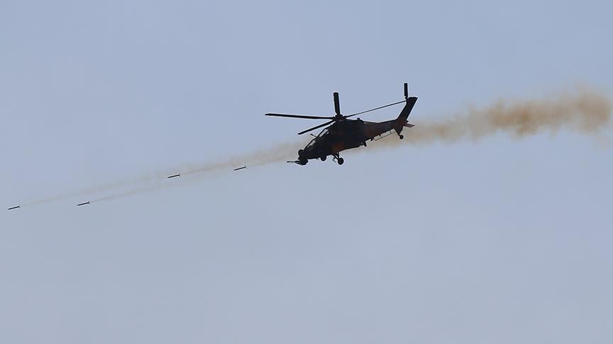 Turkey's T-129 helicopters hit PYD/PKK targets in Afrin