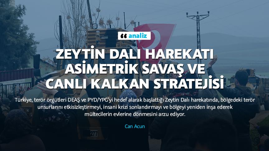 Zeytin Dalı Harekatı asimetrik savaş ve canlı kalkan stratejisi