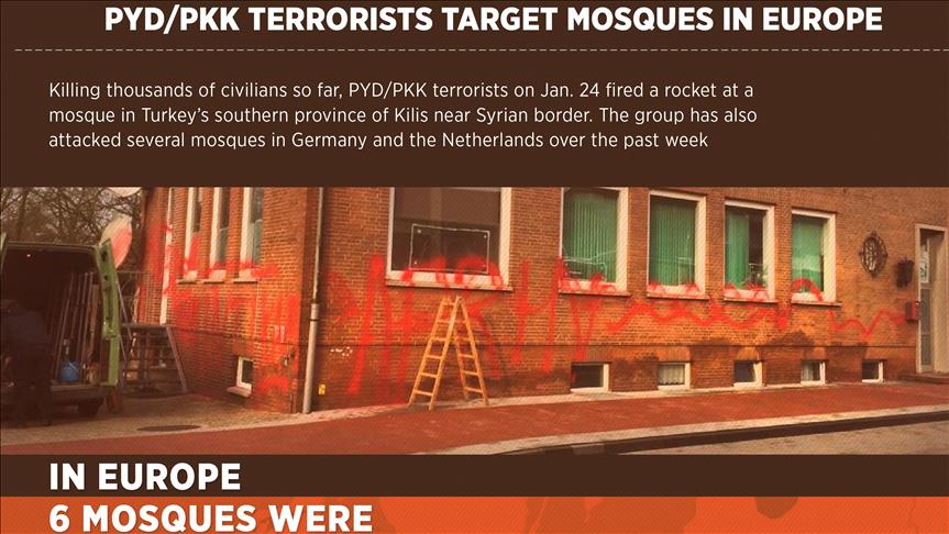 PYD/PKK terrorists target mosques in Europe