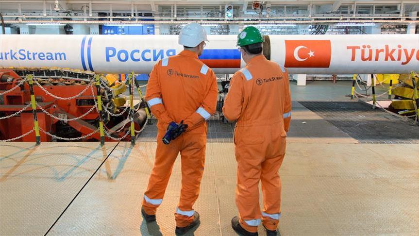 Over half of TurkStream gas pipeline completed