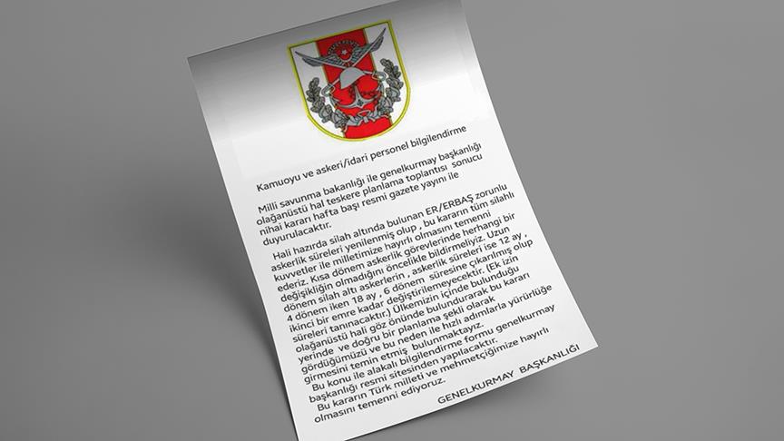 Sahte antetli 'askerlik süresi uzatıldı' yalanı