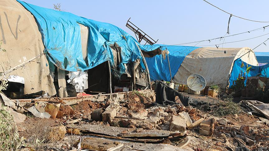 PYD/PKK Afrin'den İdlib’deki sığınmacılara saldırdı