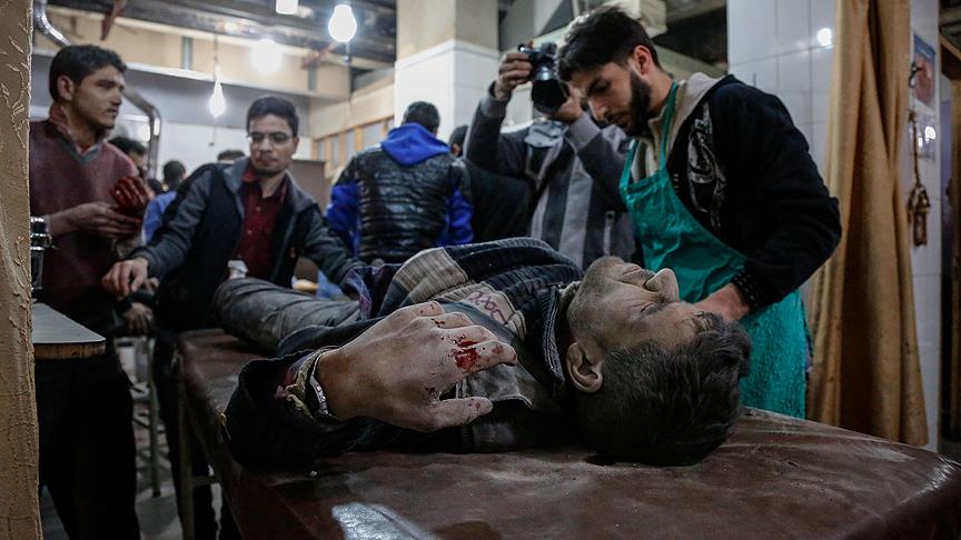 Esed rejimi Doğu Guta'da sivilleri vurdu: 74 ölü