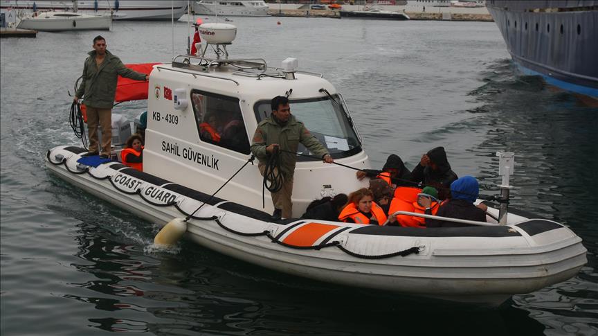 Turkish Coast Guards rescue 42 Syrians in Aegean Sea