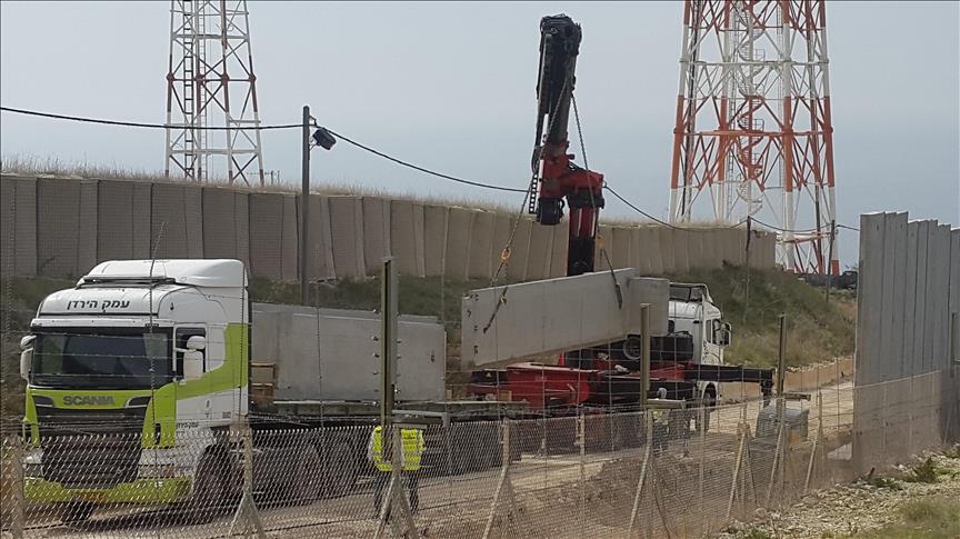 Israel continúa la construcción de un muro en su frontera con Líbano