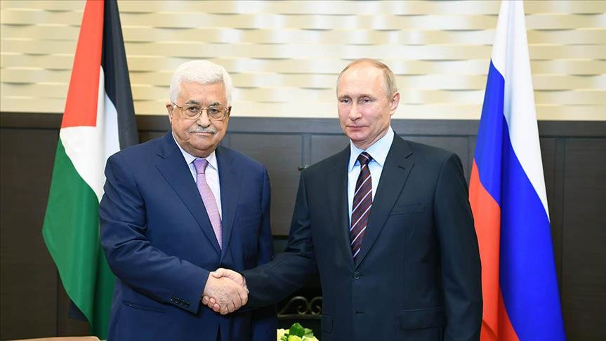Palestinian, Russian presidents meet in Moscow
