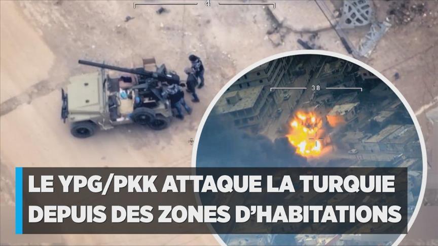 Les drones filment les attaques terroristes du YPG/PKK contre la Turquie