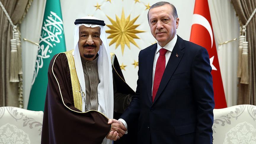 أردوغان يجري اتصالا هاتفيا بالعاهل السعودي الملك سلمان