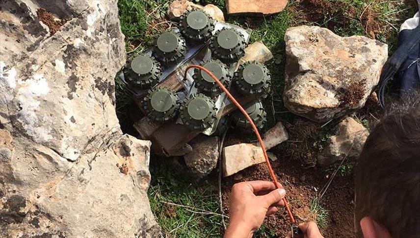 Turkish army destroys explosives in Syria’s Mt. Bursaya