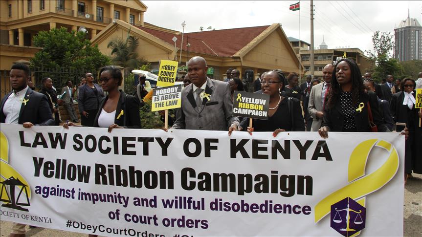 Kenyan lawyers protest state's disregard for law