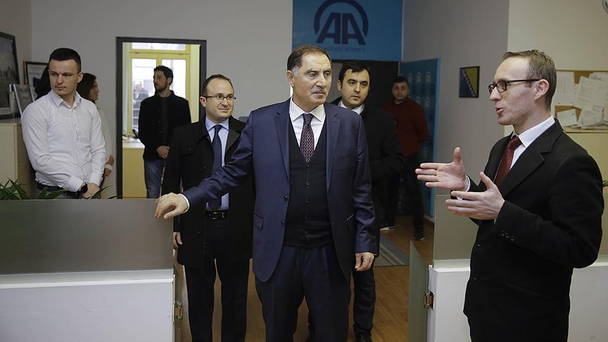 Kamu Başdenetçisi Malkoç, AA Bosna Hersek ofisini ziyaret etti