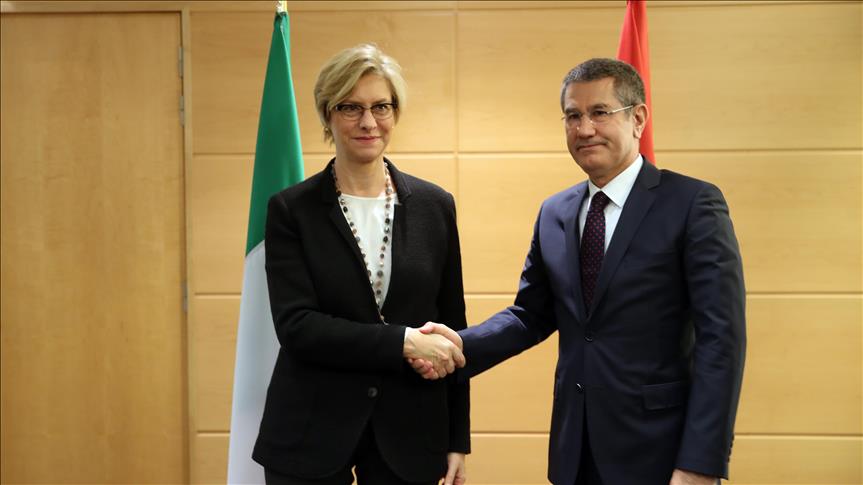 Le ministre turc de la Défense rencontre ses homologues espagnole et italienne