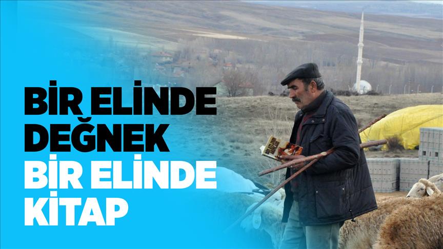 Bir elinde değnek bir elinde kitap