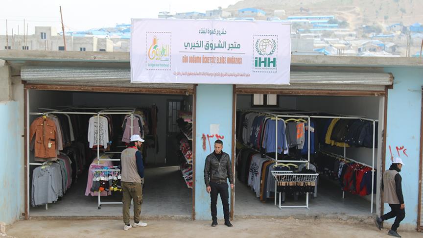 İHH'den Suriye'de hayır mağazası